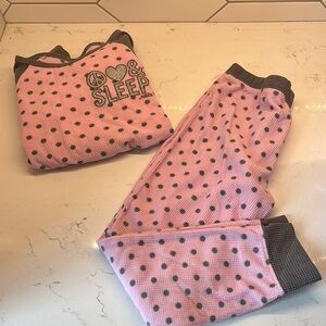 Justice Pink and Gray Pajama Set